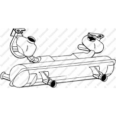 233-183 BOSAL Глушитель выхлопных газов конечный