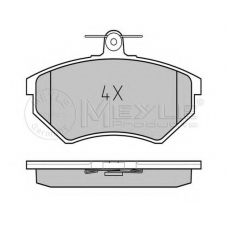 025 201 6816/PD MEYLE Комплект тормозных колодок, дисковый тормоз