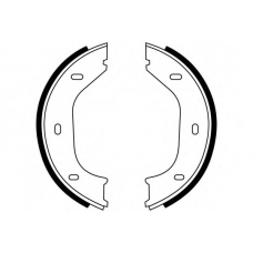 S067 SIMER Комплект тормозных колодок, стояночная тормозная с