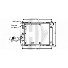 8692504 DIEDERICHS Радиатор, охлаждение двигателя