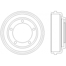 MBD058 MINTEX Тормозной барабан