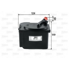 587501 VALEO Топливный фильтр