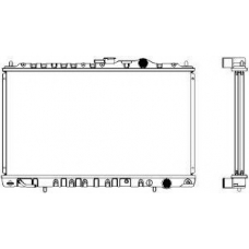 1321-0241 SAKURA  Automotive Радиатор, охлаждение двигателя