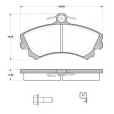 BLF1430 QUINTON HAZELL Комплект тормозных колодок, дисковый тормоз