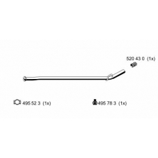 522465 ERNST Труба выхлопного газа