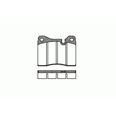 2011.20 ROADHOUSE Комплект тормозных колодок, дисковый тормоз