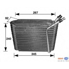 8FV 351 210-071 HELLA Испаритель, кондиционер