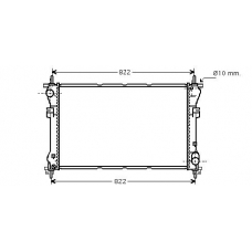 FD2320 AVA Радиатор, охлаждение двигателя