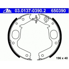 03.0137-0390.2 ATE Комплект тормозных колодок, стояночная тормозная с