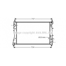 FT2359 AVA Радиатор, охлаждение двигателя