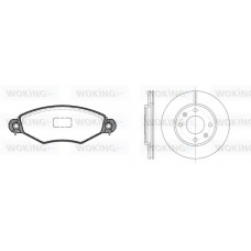 87433.07 WOKING Комплект тормозов, дисковый тормозной механизм