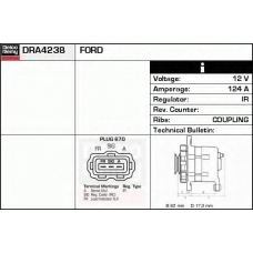 DRA4238N DELCO REMY Генератор
