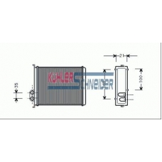 3390401 KUHLER SCHNEIDER Теплообменник, отопление салона