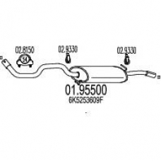 01.95500 MTS Глушитель выхлопных газов конечный