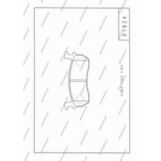 N360N03 NPS Комплект тормозных колодок, дисковый тормоз