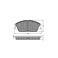 31126 SPIDAN Комплект тормозных колодок, дисковый тормоз