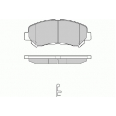 12-1321 E.T.F. Комплект тормозных колодок, дисковый тормоз