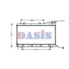 350017N AKS DASIS Радиатор, охлаждение двигателя