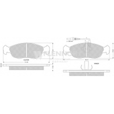 FB210279 FLENNOR Комплект тормозных колодок, дисковый тормоз