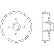 BAD9010.40 OPEN PARTS Тормозной барабан