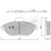 107.0 TRUSTING Комплект тормозных колодок, дисковый тормоз