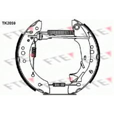 TK2059 FTE Комплект тормозных колодок