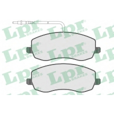 05P1557 LPR Комплект тормозных колодок, дисковый тормоз