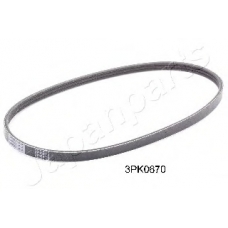 DV-3PK0670 JAPANPARTS Поликлиновой ремень