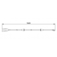 1 987 474 976 BOSCH Сигнализатор, износ тормозных колодок
