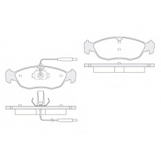 1850.0058177 KSM-KOSHIMO Комплект тормозных колодок, дисковый тормоз
