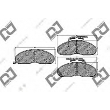 BP1388 DJ PARTS Комплект тормозных колодок, дисковый тормоз