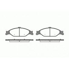 2760.00 ROADHOUSE Комплект тормозных колодок, дисковый тормоз
