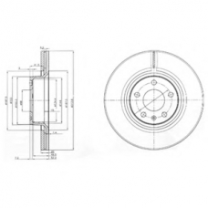 BG3942 DELPHI Тормозной диск