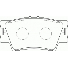 FD7244A NECTO Комплект тормозных колодок, дисковый тормоз
