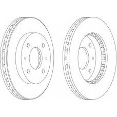 DDF885-1 FERODO Тормозной диск