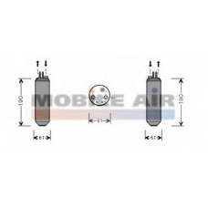 8200D080 VAN WEZEL Осушитель, кондиционер