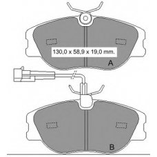 833521 Vema Комплект тормозных колодок, дисковый тормоз