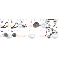 8MP 376 813-801 HELLA Водяной насос + комплект зубчатого ремня