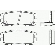 2184002 TEXTAR Комплект тормозных колодок, дисковый тормоз