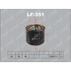 LF-351 LYNX Lf351 топливный фильтр lynx