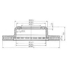 BDC3797 QH Benelux Тормозной диск