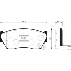 FBP1489 FI.BA Комплект тормозных колодок, дисковый тормоз