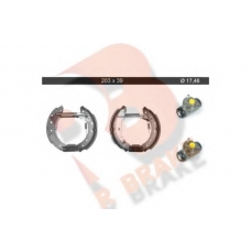 79RBKT0068 R BRAKE Комплект тормозных колодок