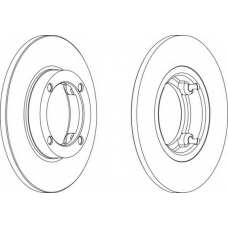 DDF1098-1 FERODO Тормозной диск