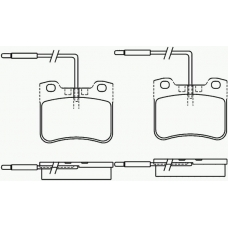 P 61 047 BREMBO Комплект тормозных колодок, дисковый тормоз