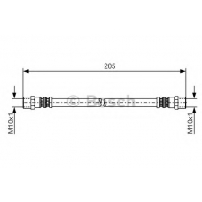 1 987 481 191 BOSCH Тормозной шланг