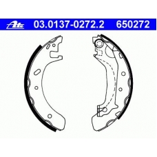03.0137-0272.2 ATE Комплект тормозных колодок