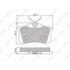 BD-8002 LYNX Тормозные колодки дисковые