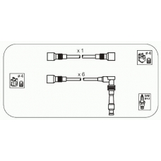 ODS217 JANMOR Комплект проводов зажигания