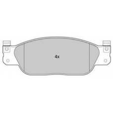 FBP-1790 FREMAX Комплект тормозных колодок, дисковый тормоз